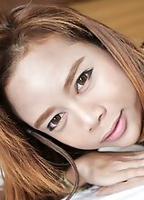 Glamorous Ladyboy films first sexy TS porn video with hung stud